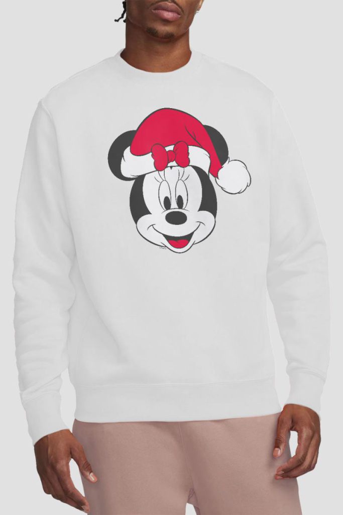 Minnie Mouse Christmas Hat Sweatshirt White from Debenhams