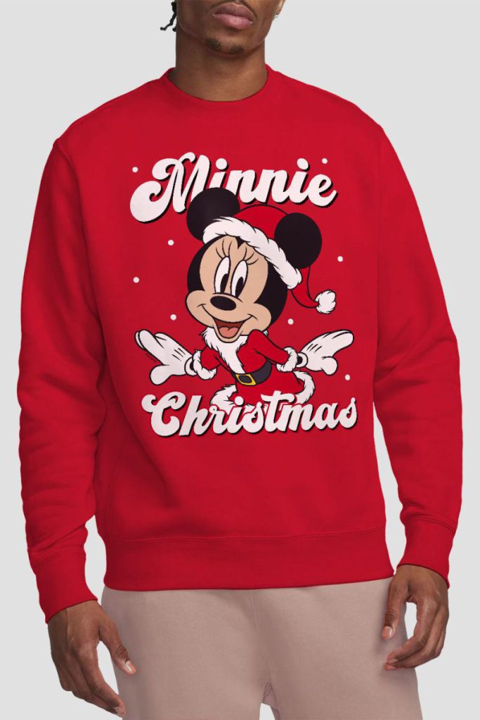 Minnie Mouse Santa For Christmas Sweatshirt Red from Debenhams