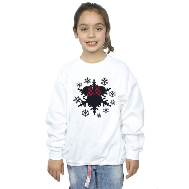 Minnie Mouse Snowflake Gingham Sweatshirt Christmas jumper from Debenhams