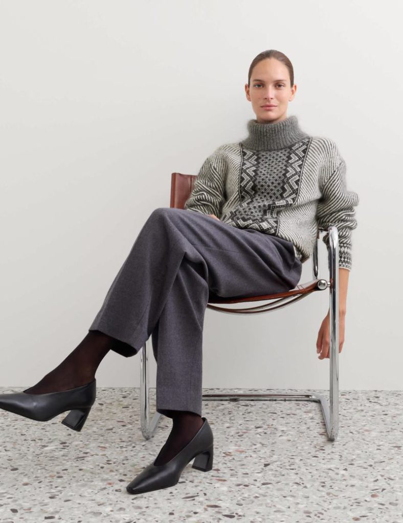 Mohair Blend Fair Isle Roll Neck Jumper Christmas jumper from Marks & Spencer
