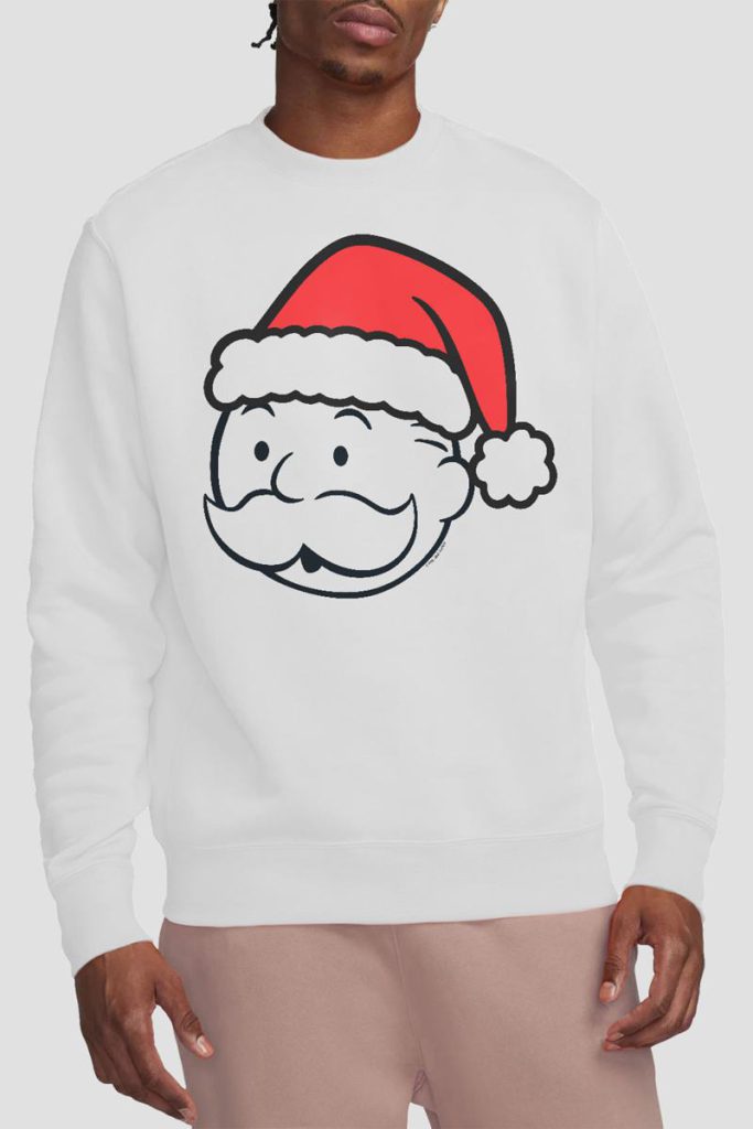 Monopoly Santa Hat Sweatshirt, White Christmas jumper from Debenhams
