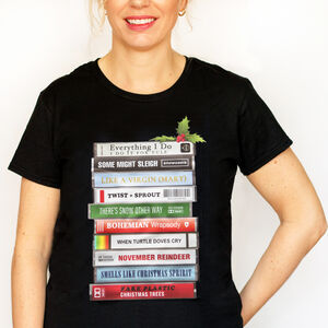 Music Puns Ladies Christmas T Shirt from Not On The High Street