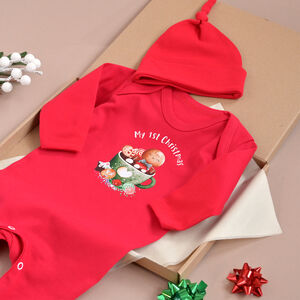 My 1st Christmas Romper And Hat Set For Baby from Not On The High Street