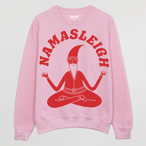 Namasleigh Yoga Santa Men's Christmas Jumper from Not On The High Street