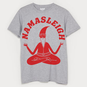 Namasleigh Yoga Santa Men's Christmas T Shirt from Not On The High Street