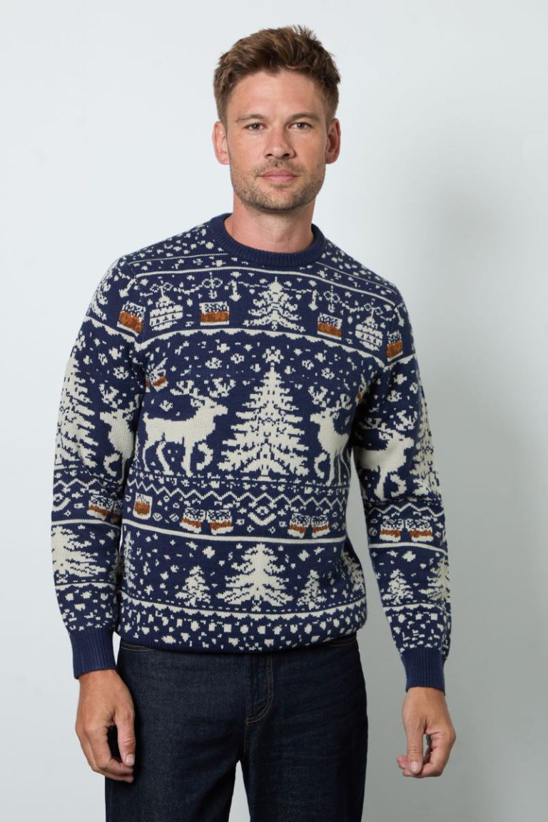 Navy Novelty Christmas Jumper from Debenhams