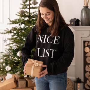 Nice List Christmas Jumper from Not On The High Street