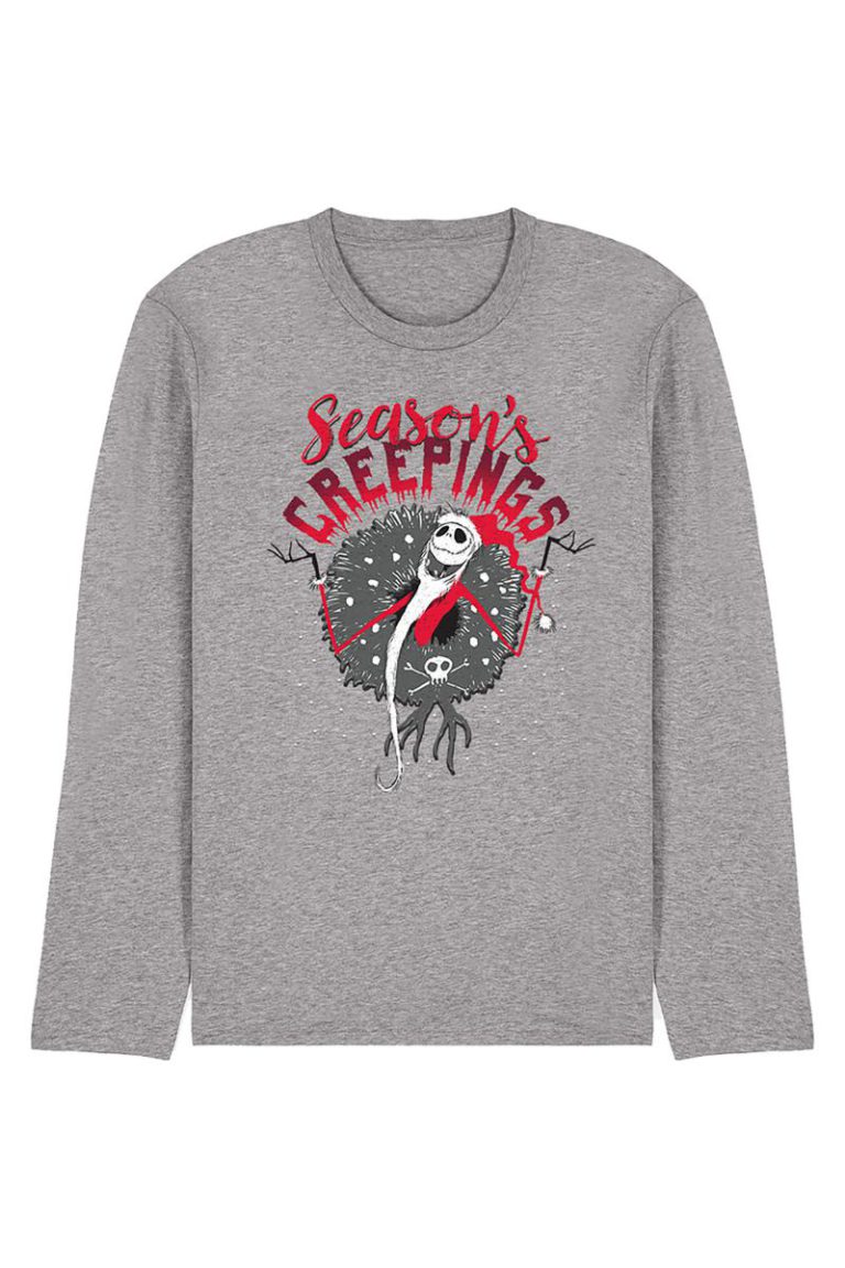 Nightmare Before Christmas Holiday Chills Long Tee, Athletic Heather from Debenhams