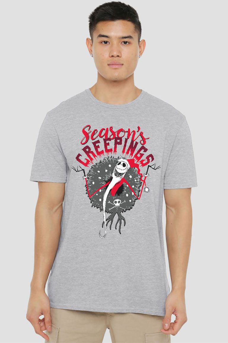 Nightmare Before Christmas Holiday Chills T-Shirt, Athletic Heather from Debenhams