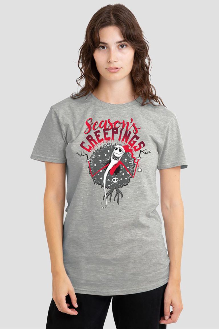Nightmare Before Christmas Holiday Chills Tee, Athletic Heather from Debenhams