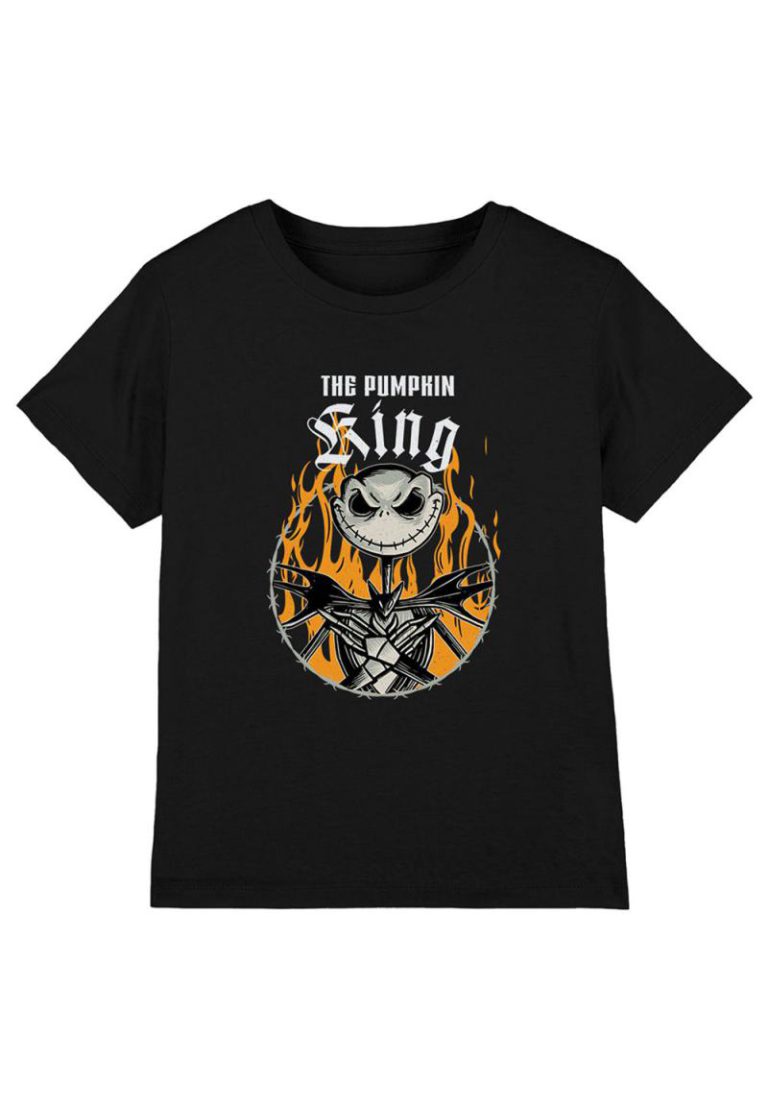 Nightmare Before Christmas Jack Skellington Pumpkin King Kids T-Shirt, Black from Debenhams