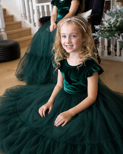 Noel In Green ~ Party Or Flower Girl Dress Christmas jumper from Not On The High Street