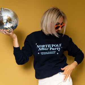 North Pole After Party Christmas Jumper Sweatshirt from Not On The High Street