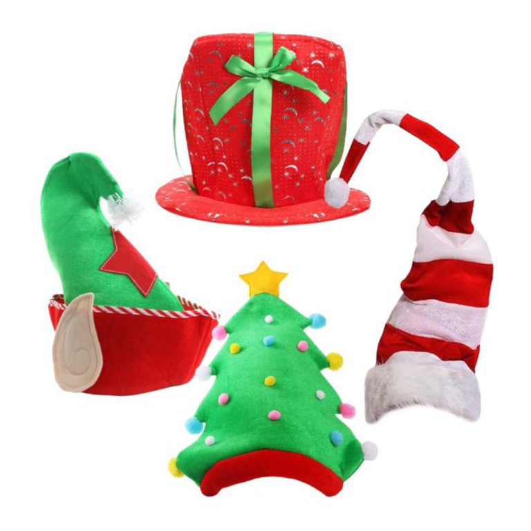 Pack of 4 Novelty Christmas Hat Set from Debenhams