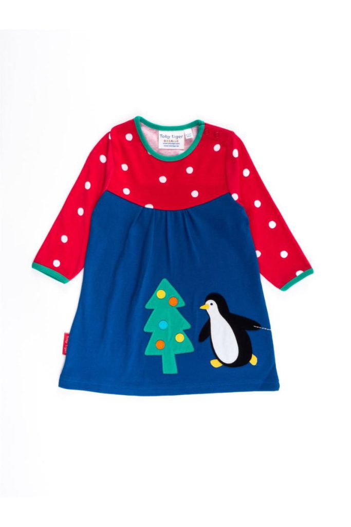 Penguins' Christmas Applique T-Shirt Dress from Debenhams