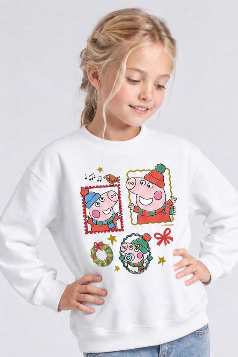 Peppa Pig Christmas Stamps Sweatshirt from Debenhams