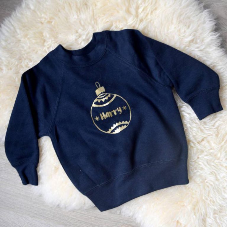 Personalised Bauble Kids Christmas Jumper from Not On The High Street