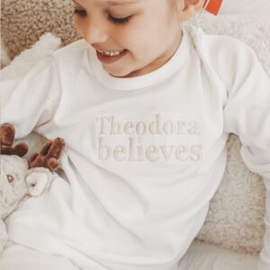 Personalised Believes Children's Christmas Pyjamas from Not On The High Street