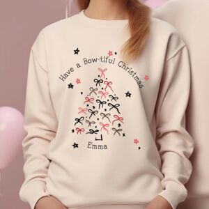 Personalised Bowtiful Christmas Jumper from Not On The High Street