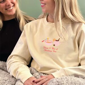 Personalised Cheese And Wine Christmas Jumper from Not On The High Street