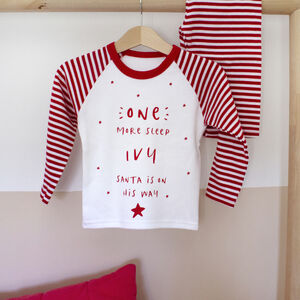 Personalised 'Christmas Eve' Children's Pyjamas from Not On The High Street