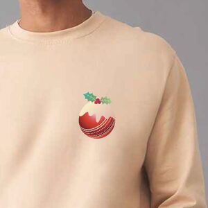Personalised Cricket Christmas Pudding Jumper from Not On The High Street