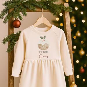 Personalised Girls Christmas Dress Christmas Pudding from Not On The High Street