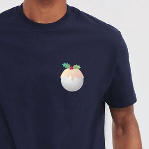 Personalised Golf Christmas Pudding T Shirt from Not On The High Street
