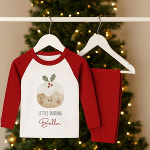 Personalised Kids Christmas Pyjamas Christmas Pudding from Not On The High Street
