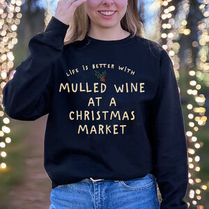 Personalised Life Is Better At Christmas Jumper from Not On The High Street