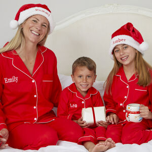 Personalised Matching Red Christmas Pyjama For Mum And Child Santa Letter from Not On The High Street