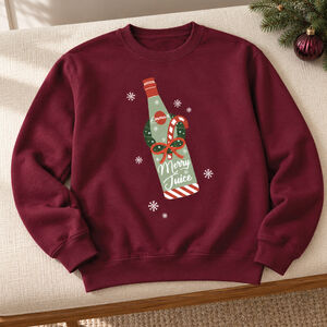 Personalised Merry Juice Wine Christmas Jumper from Not On The High Street