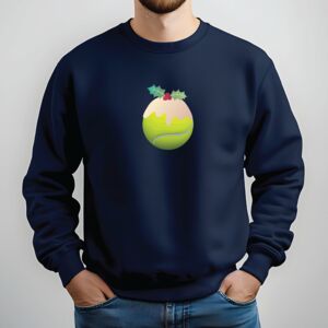 Personalised Padel Ball Christmas Pudding Jumper from Not On The High Street