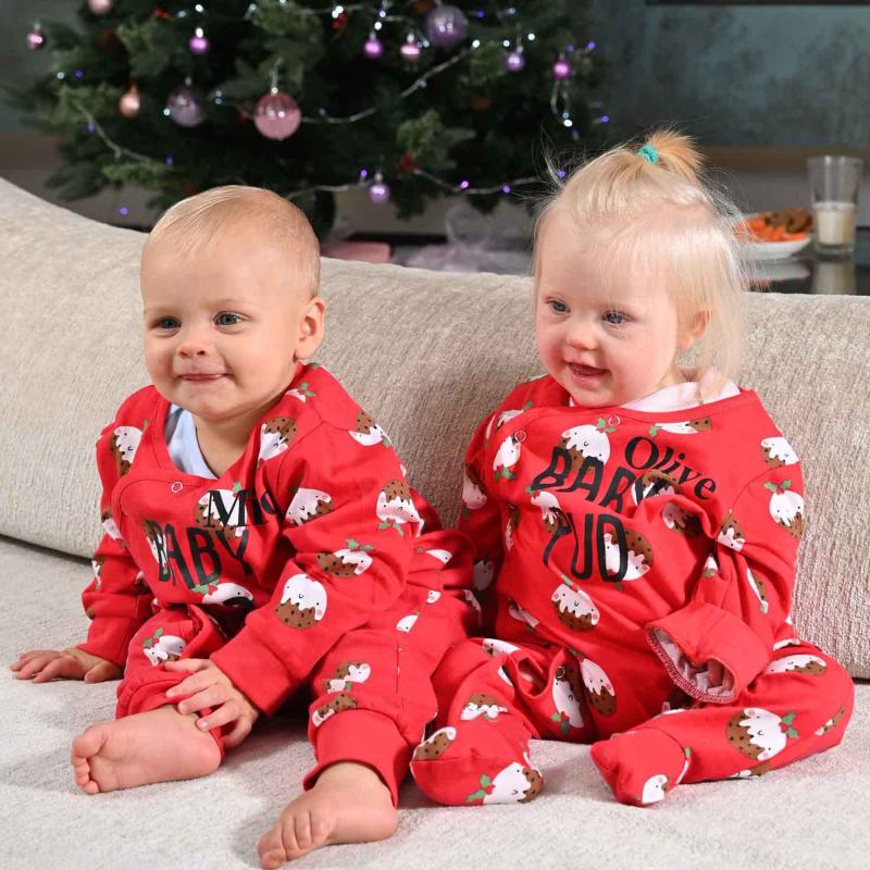 Personalised PUD Christmas Sleepsuit from Boohoo