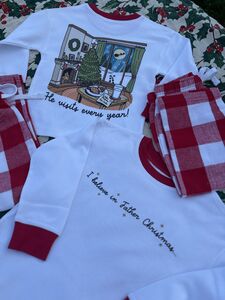 Personalised Santa Note Christmas Flannel Kids Pyjamas from Not On The High Street