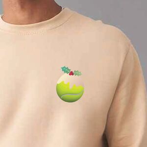 Personalised Tennis Christmas Pudding Jumper from Not On The High Street