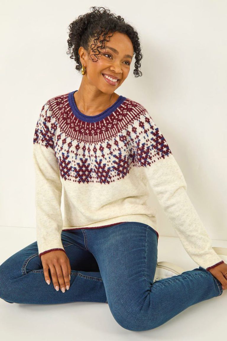 Petite Fairisle Neppy Knit Jumper Christmas jumper from Debenhams