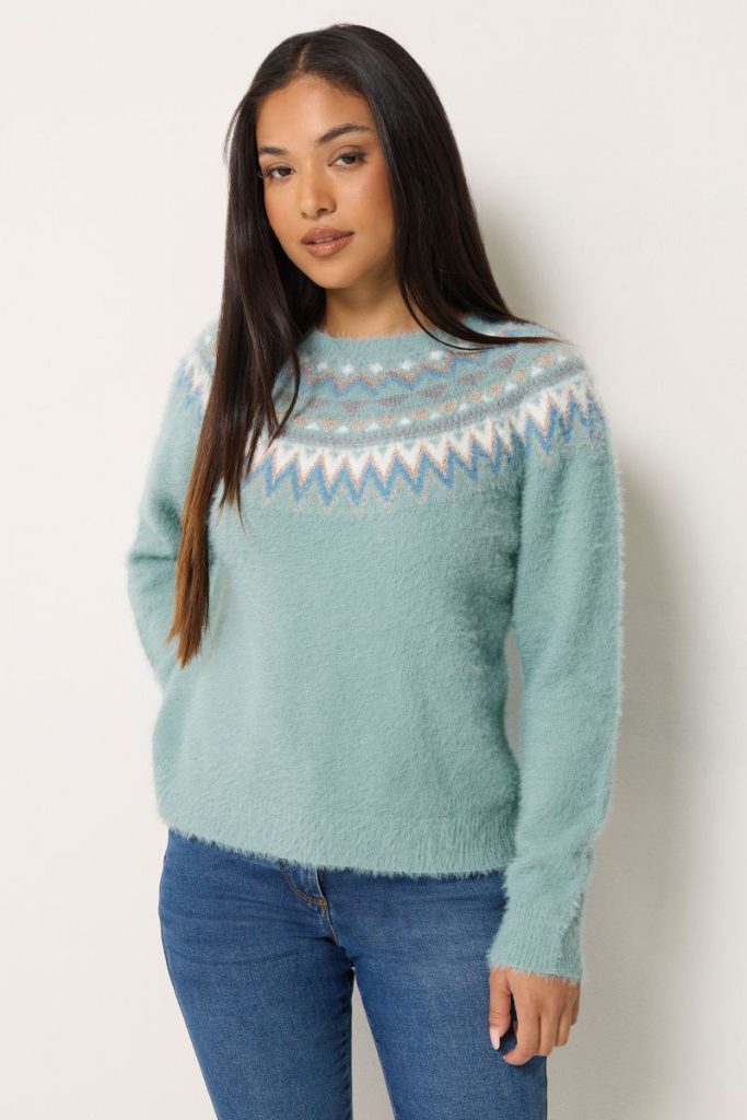 Petite Feather Fair Isle Jumper Christmas jumper from Debenhams