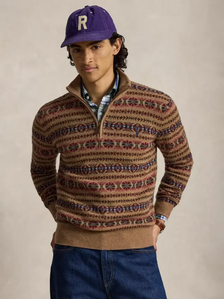 Polo Ralph Lauren Fairisle Wool Jumper, Multi Christmas jumper from John Lewis