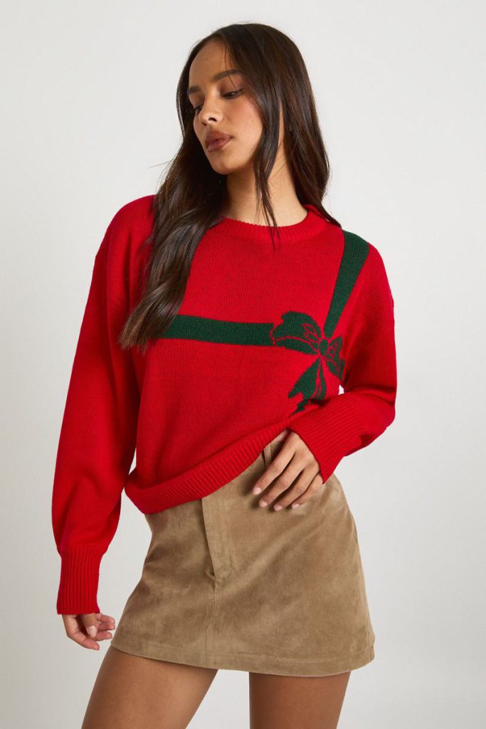 Present Bow Christmas Jumper from Debenhams