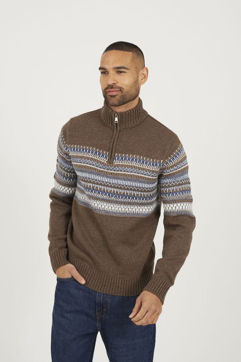Quarter Zip Fair Isle Jumper Christmas jumper from Debenhams