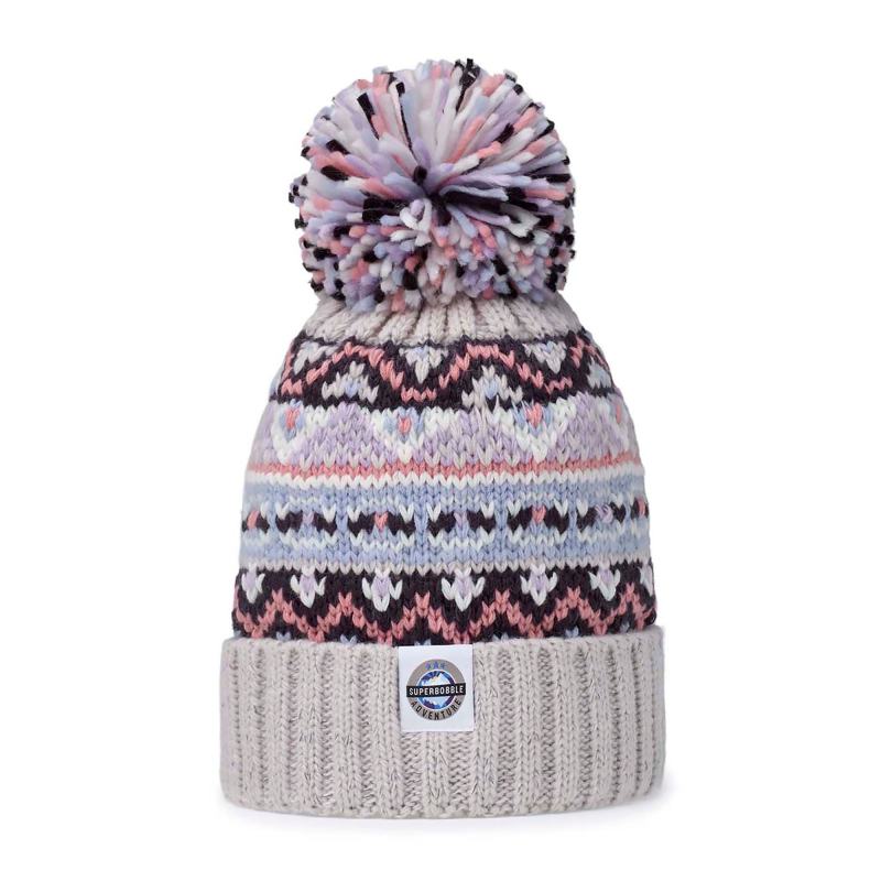 Reflective Fair Isle Knit Bobble Hat in Arctic Christmas jumper from Debenhams