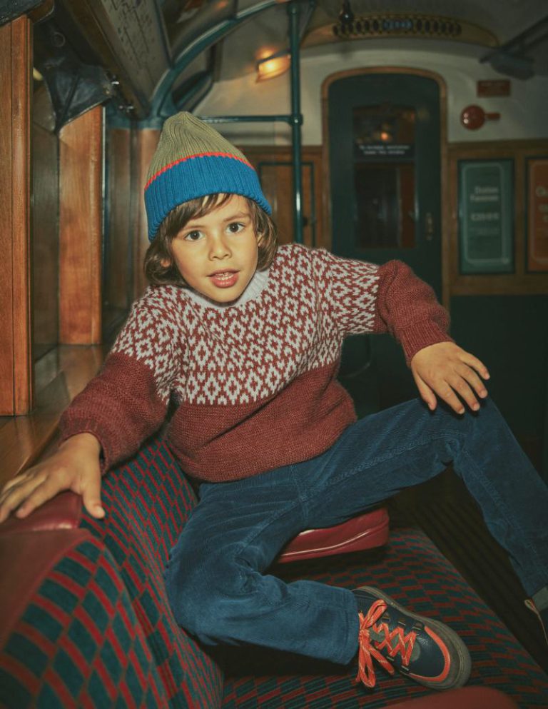 Relaxed Fair Isle Jumper in Auburn Melange Christmas jumper from Boden