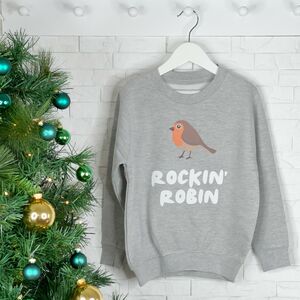 Rockin Robin Kids Christmas Sweatshirt from Not On The High Street