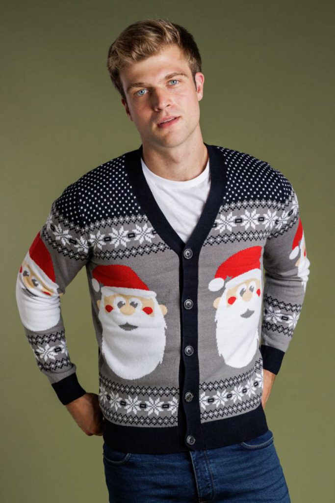 Rosy Cheek Santa Cardigan Christmas jumper from Debenhams