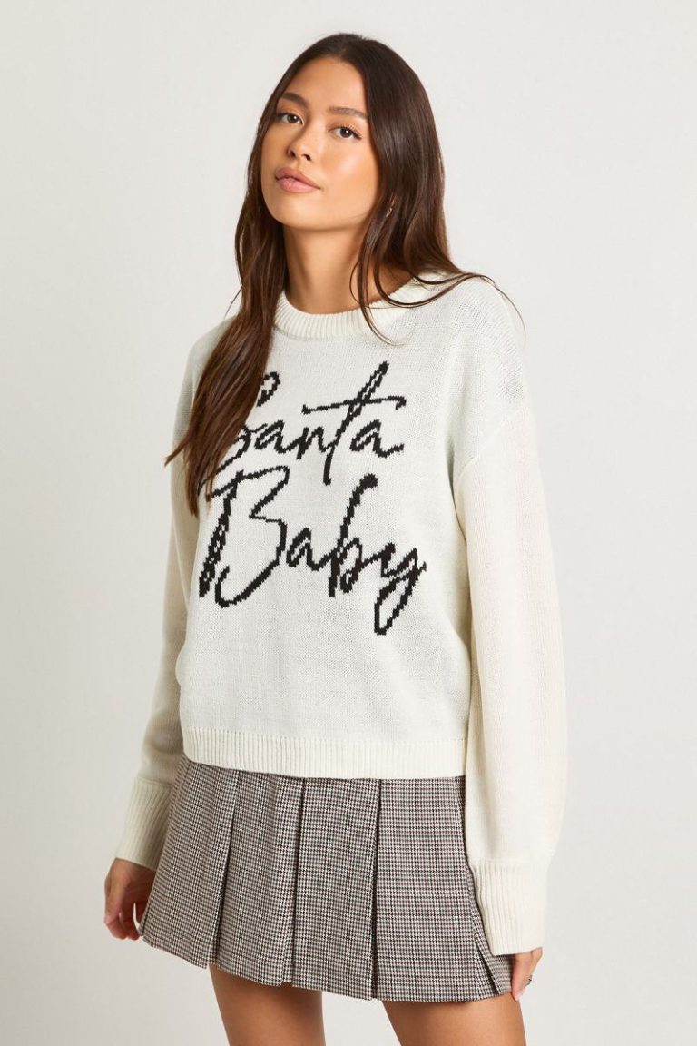 Santa Baby Christmas Jumper from Boohoo