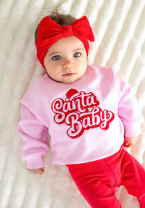 Santa Baby Embroidered Christmas Sweatshirt Jumper from Not On The High Street