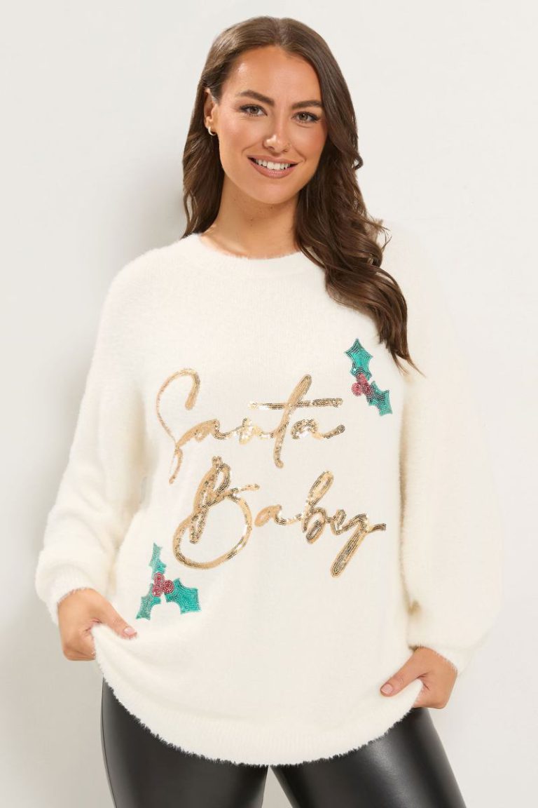 'Santa Baby' Novelty Jumper Christmas jumper from Boohoo