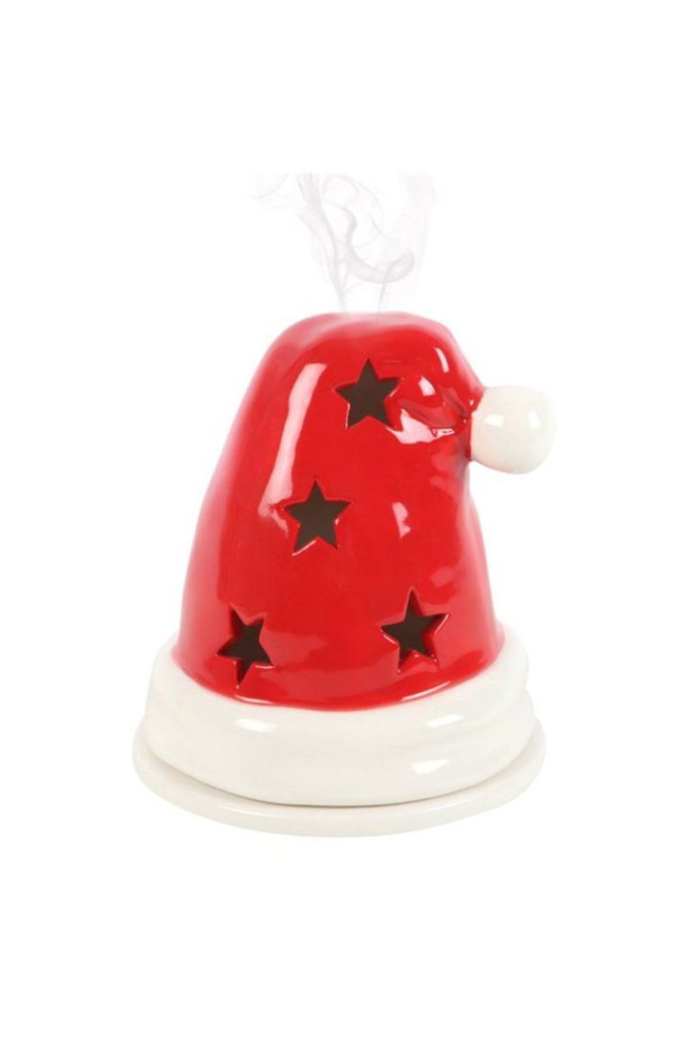 Santa Hat Incense Cone Burner & Tealight Holder in Festive Home Decor from Debenhams