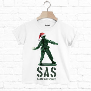 Sas Santa's Air Service Kids Christmas T Shirt from Not On The High Street